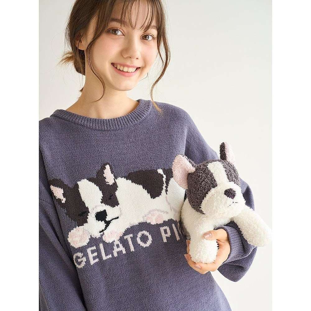 犬 ぬいぐるみ もこもこパグのおやすみぬいぐるみ