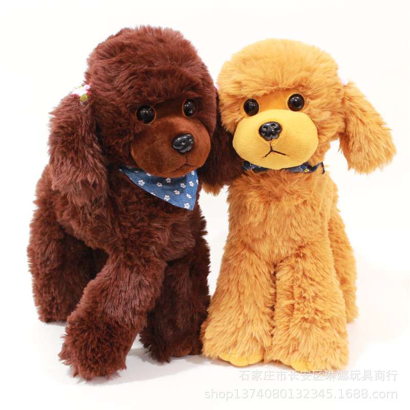 犬 ぬいぐるみ もふもふトイプードルの親子ぬいぐるみ