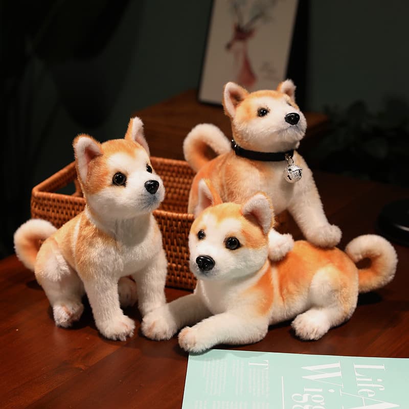 犬 ぬいぐるみ もふもふ和犬の癒やし秋田犬ぬいぐるみ