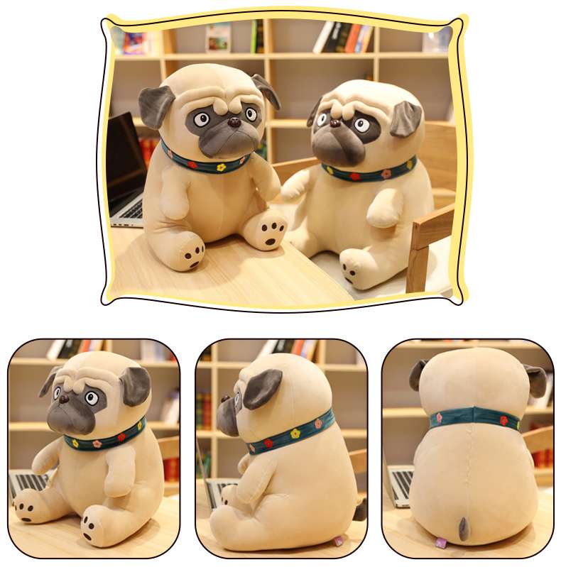 犬 ぬいぐるみ 癒しのお座りパグぬいぐるみ