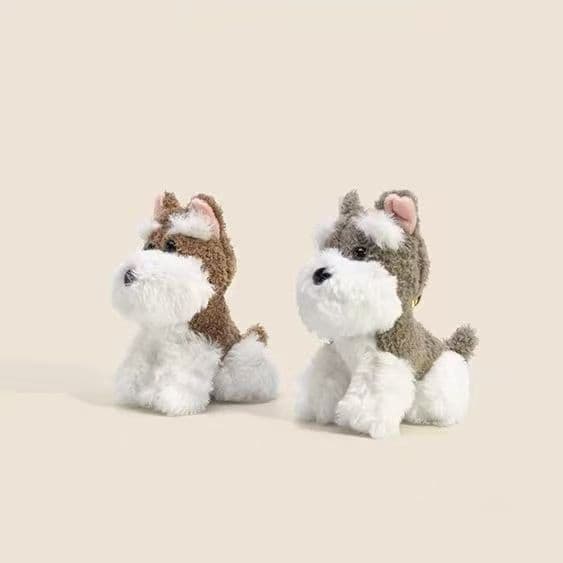 犬 ぬいぐるみ もこもこポメラニアン キーホルダー