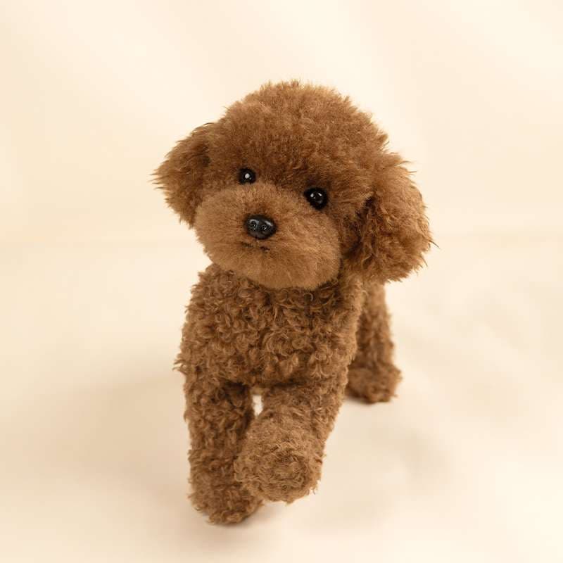 犬 ぬいぐるみ ふわもこトイプードルの癒しぬいぐるみ