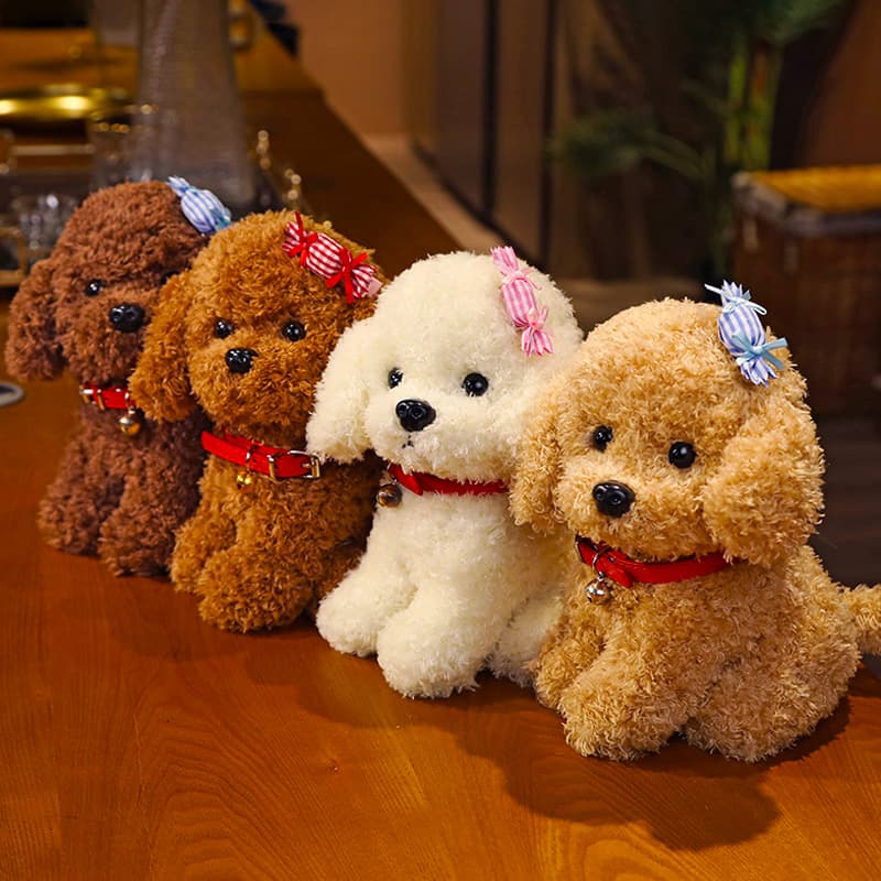 犬 ぬいぐるみ ふわもこトイプードルの癒し仲間