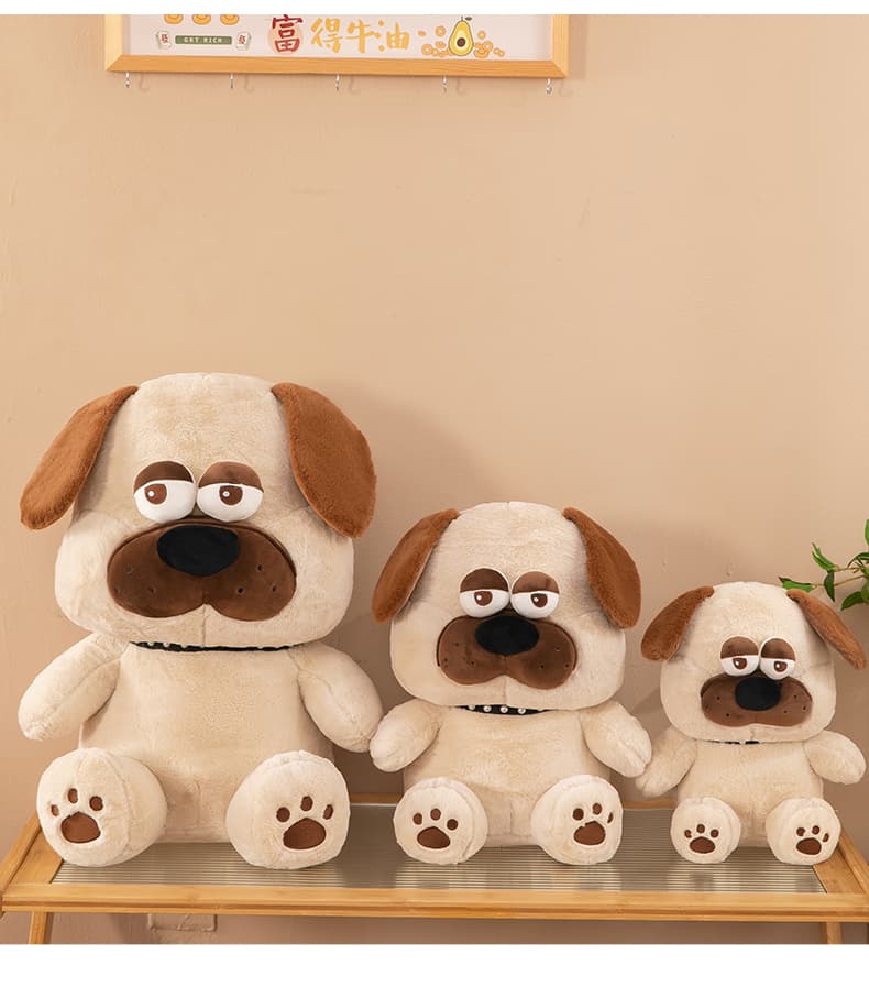 犬 ぬいぐるみ だらけん眠いパグぬいぐるみ