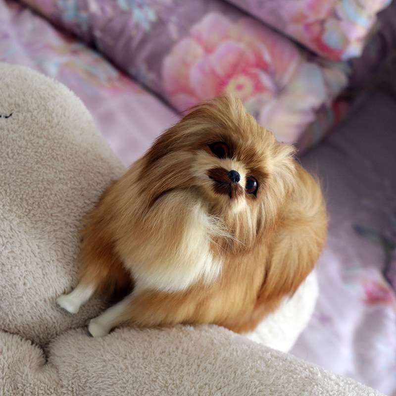 犬 ぬいぐるみ ふわもこポメラニアン お座りぬいぐるみ