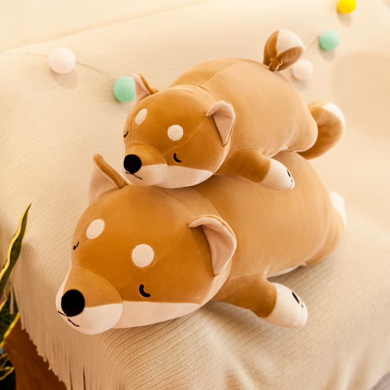 犬 ぬいぐるみ お昼寝柴犬の抱き枕ぬいぐるみ