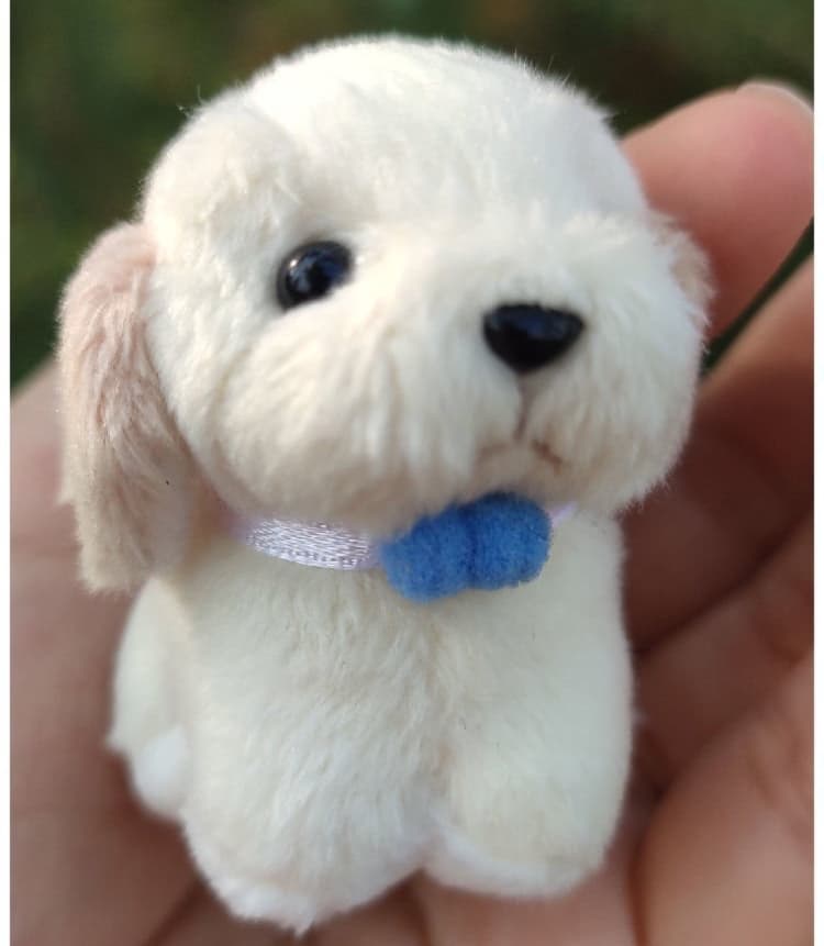 犬 ぬいぐるみ ふわもこポメラニアン キーホルダー人形