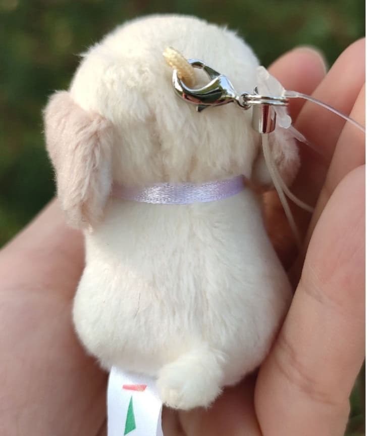 犬 ぬいぐるみ ふわもこポメラニアン キーホルダー人形