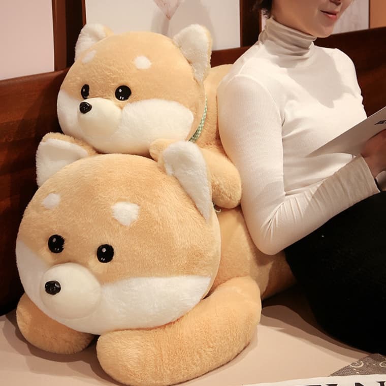 犬 ぬいぐるみ もちもち抱き枕 秋田犬のぬいぐるみ