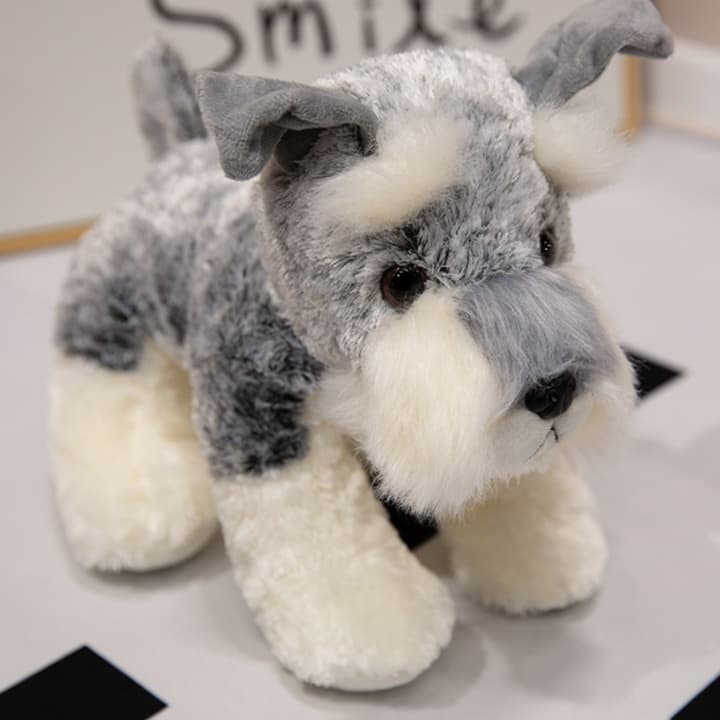 犬 ぬいぐるみ もふもふシュナウザーファミリー