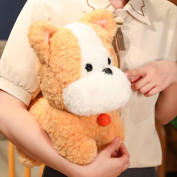 犬 ぬいぐるみ もふもふシュナウザーお座りぬいぐるみ