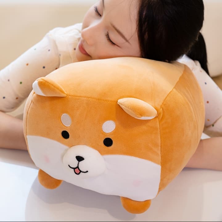 犬 ぬいぐるみ もちもち癒し柴犬まくら