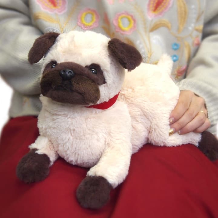 犬 ぬいぐるみ もちもちパグのおすわりぬいぐるみ