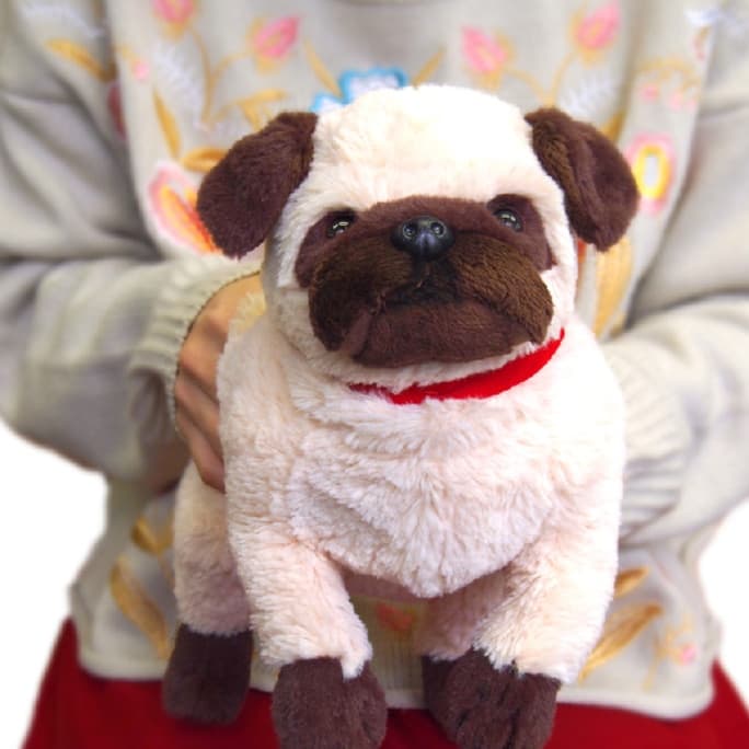 犬 ぬいぐるみ もちもちパグのおすわりぬいぐるみ