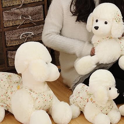 犬 ぬいぐるみ ふわもこ トイプードル 抱き枕 ぬいぐるみ