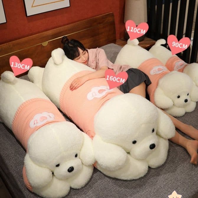 犬 ぬいぐるみ もふもふトイプードル抱き枕