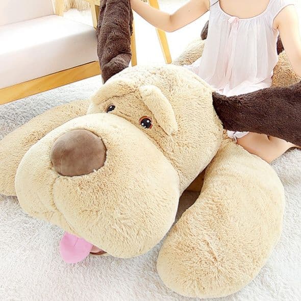 犬 ぬいぐるみ 愛らしい大きな子犬のぬいぐるみ抱き枕