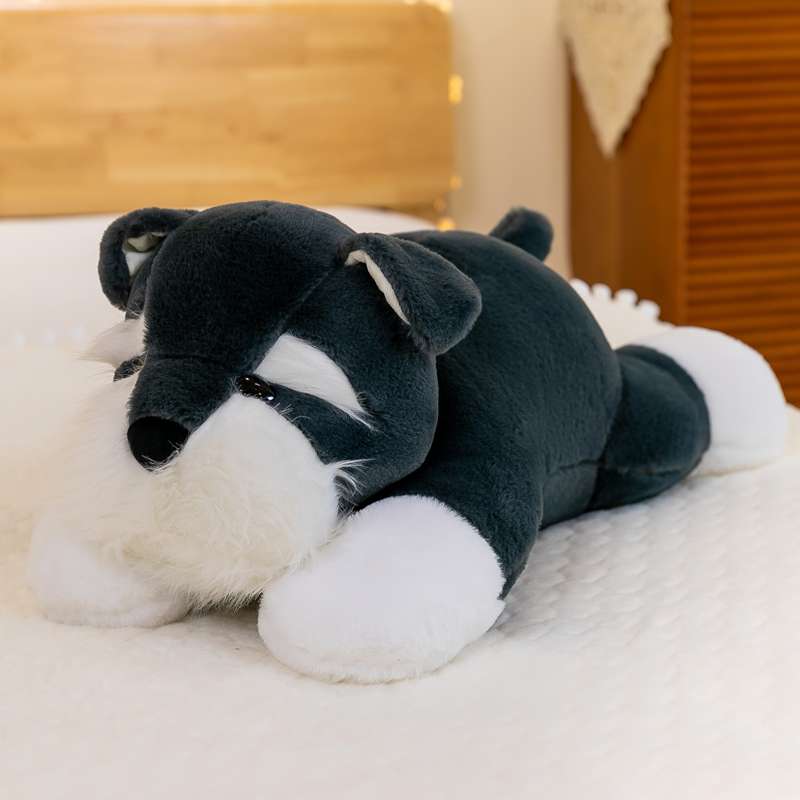 犬 ぬいぐるみ もふもふシュナウザーの癒しぬいぐるみ