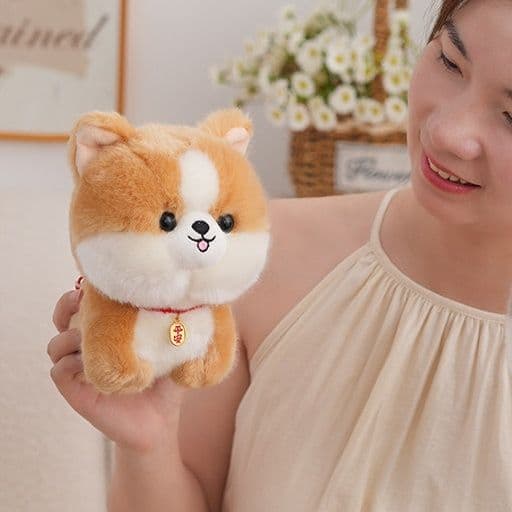 犬 ぬいぐるみ 小さなおすわり豆柴犬ぬいぐるみ