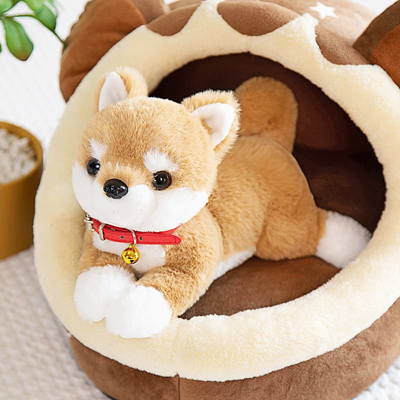 犬 ぬいぐるみ もちもち柴犬のふわふわ抱き枕