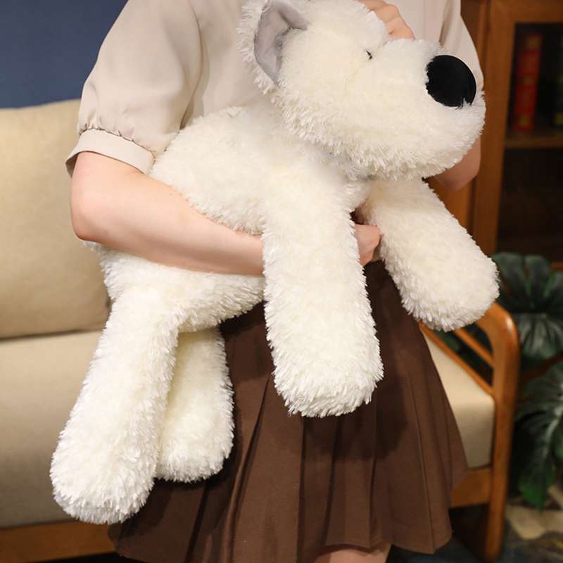犬 ぬいぐるみ もふもふシュナウザーの抱き枕ぬいぐるみ