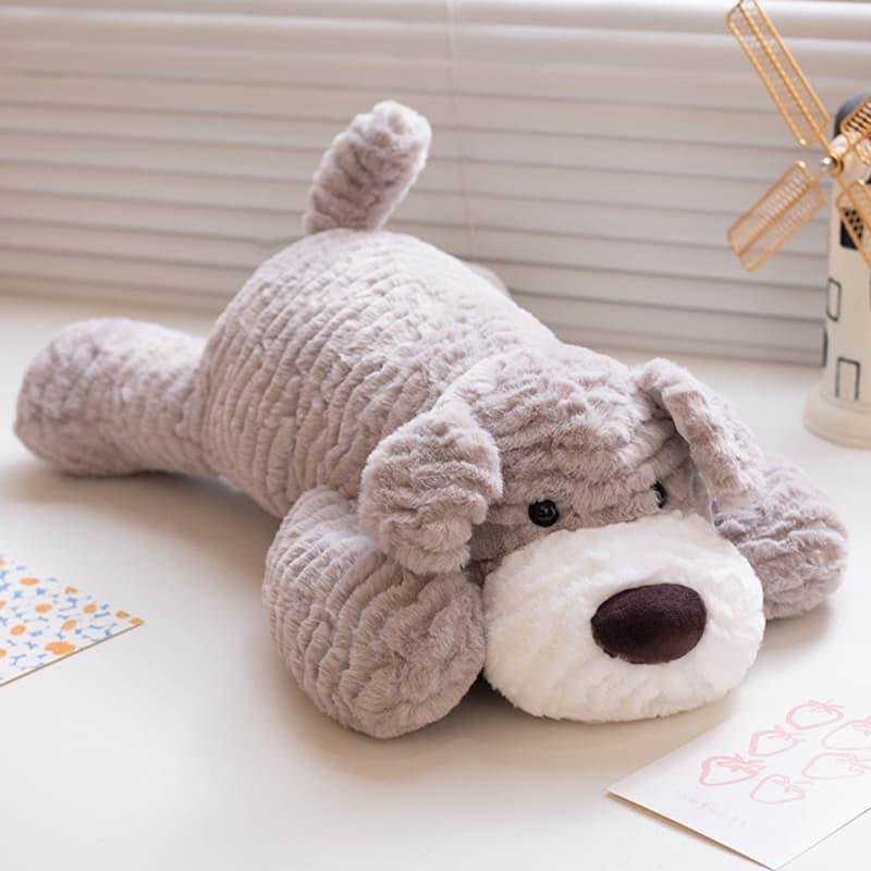 犬 ぬいぐるみ もふもふシュナウザーの親子ぬいぐるみ