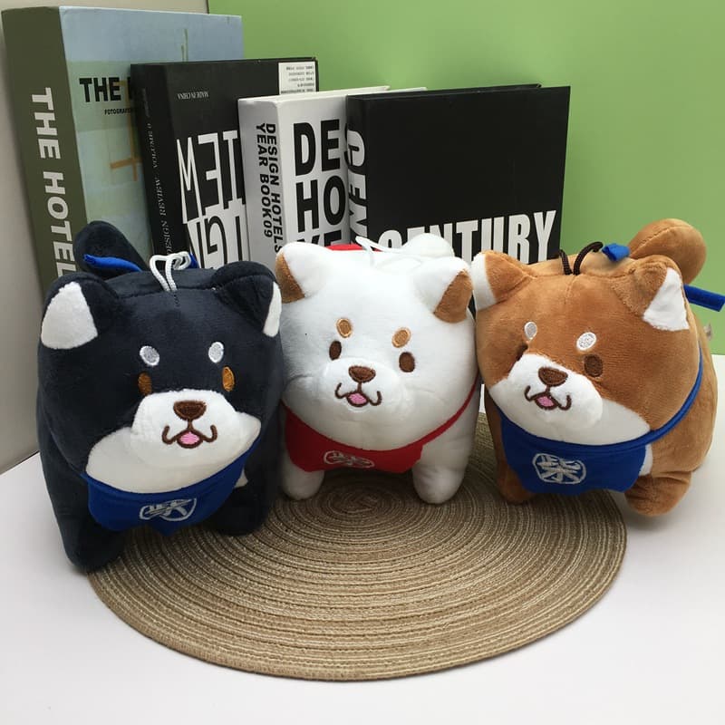 犬 ぬいぐるみ もちもち豆柴ぬいぐるみ 癒し系バンダナ付き