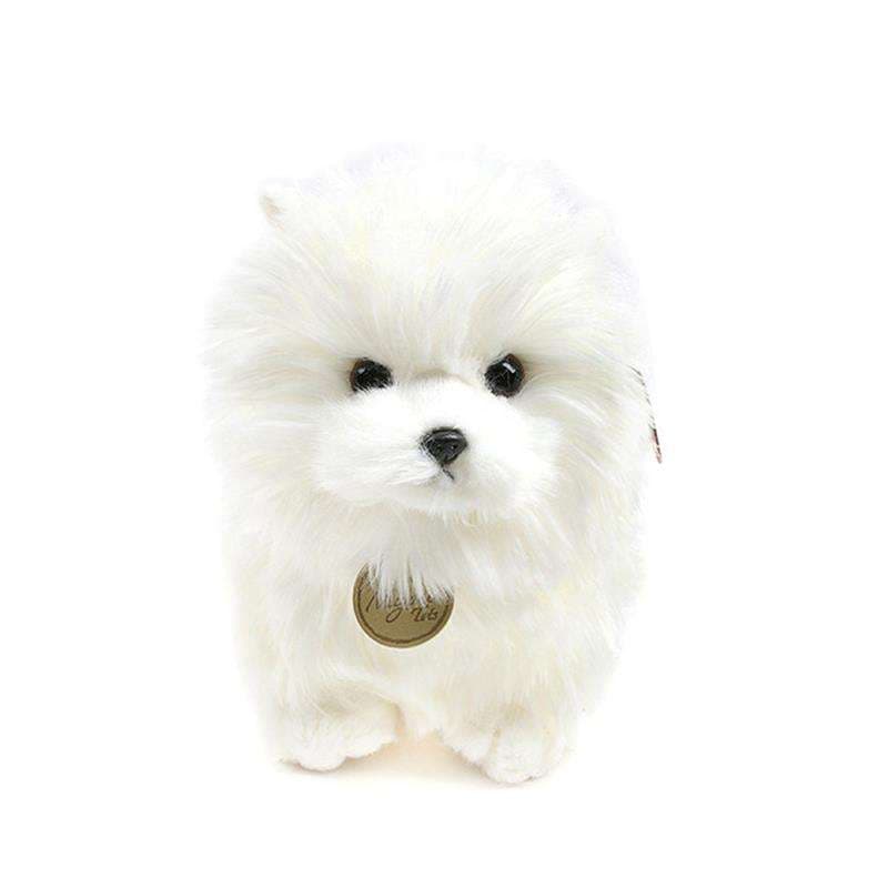 犬 ぬいぐるみ もこもこポメラニアン抱き包み