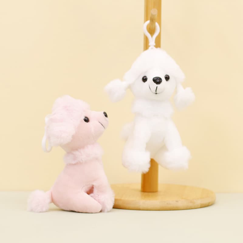 犬 ぬいぐるみ もこもこ トイプードル マスコット