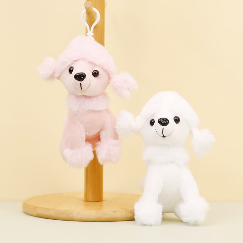 犬 ぬいぐるみ もこもこ トイプードル マスコット
