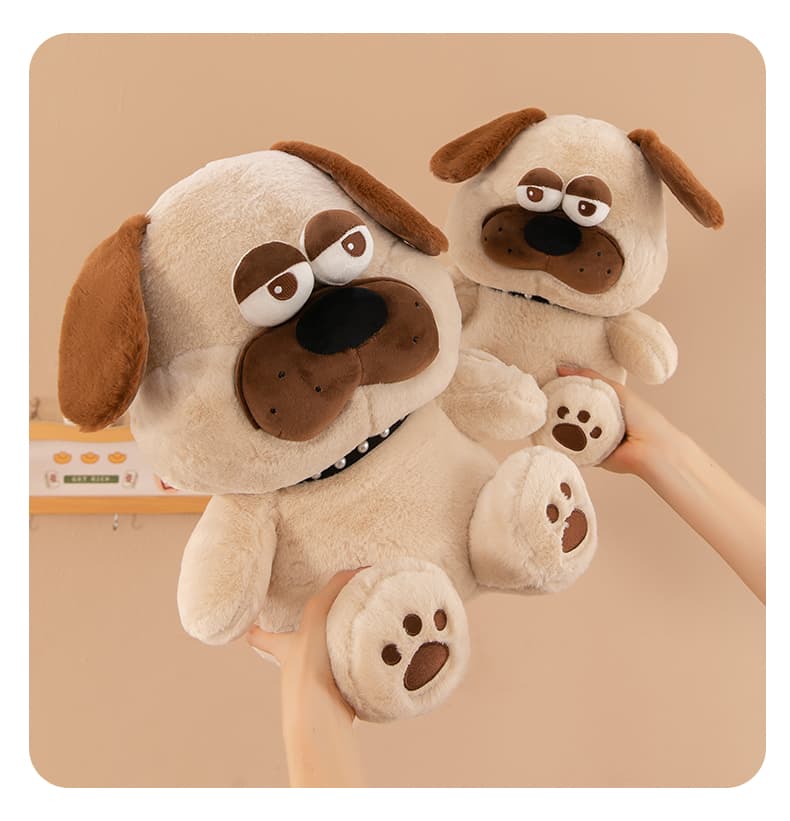 犬 ぬいぐるみ だらけん眠いパグぬいぐるみ