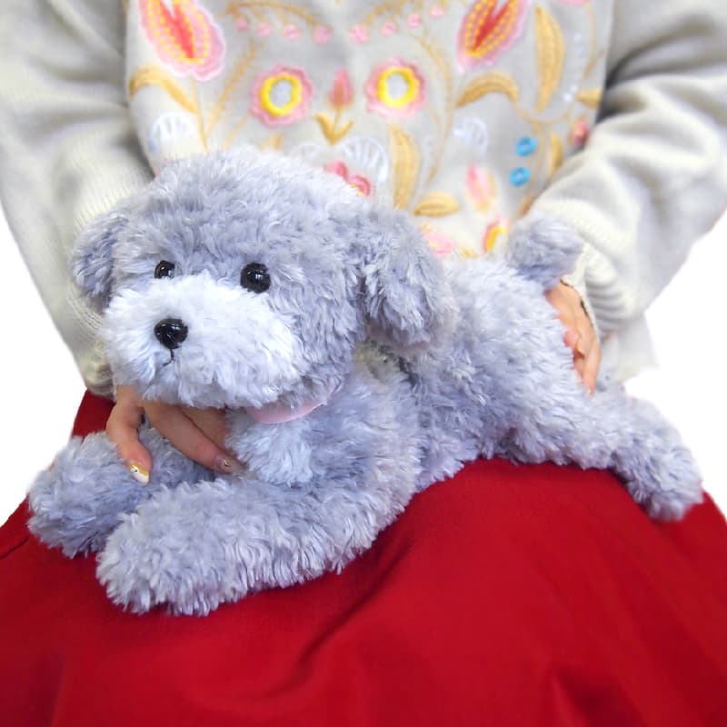 犬 ぬいぐるみ ふわもこプードルの夢うさぎ