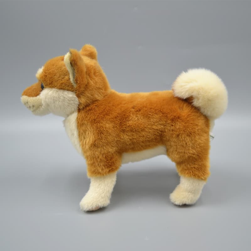 犬 ぬいぐるみ もふもふ忠犬 まめしば