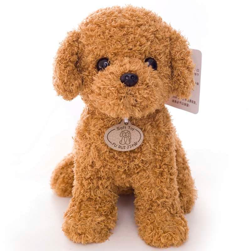 犬 ぬいぐるみ もこもこ愛されトイプードル人形