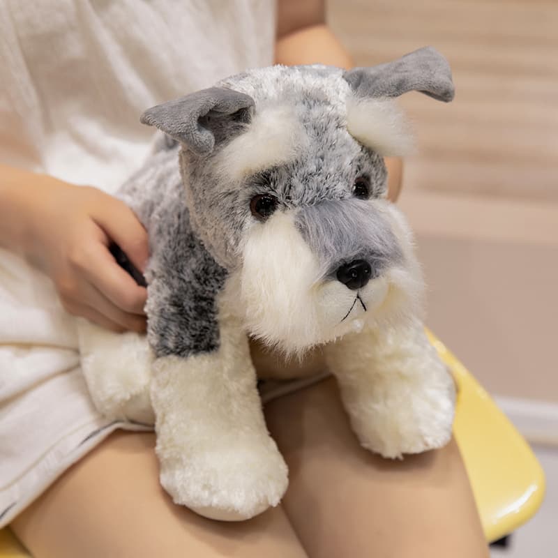 犬 ぬいぐるみ もふもふシュナウザーファミリー
