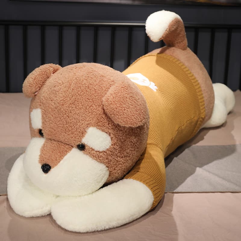 犬 ぬいぐるみ やすらぎの大きなシュナウザーぬいぐるみ
