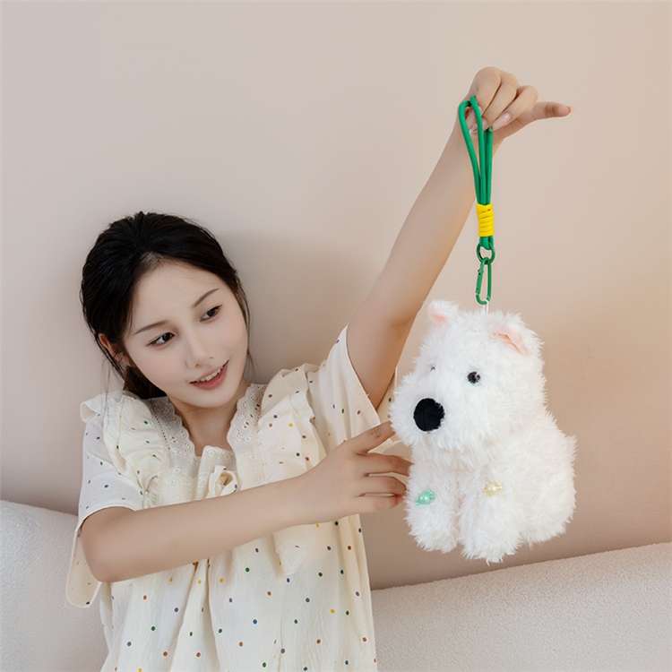 犬 ぬいぐるみ もこふわシュナウザー携帯ストラップ
