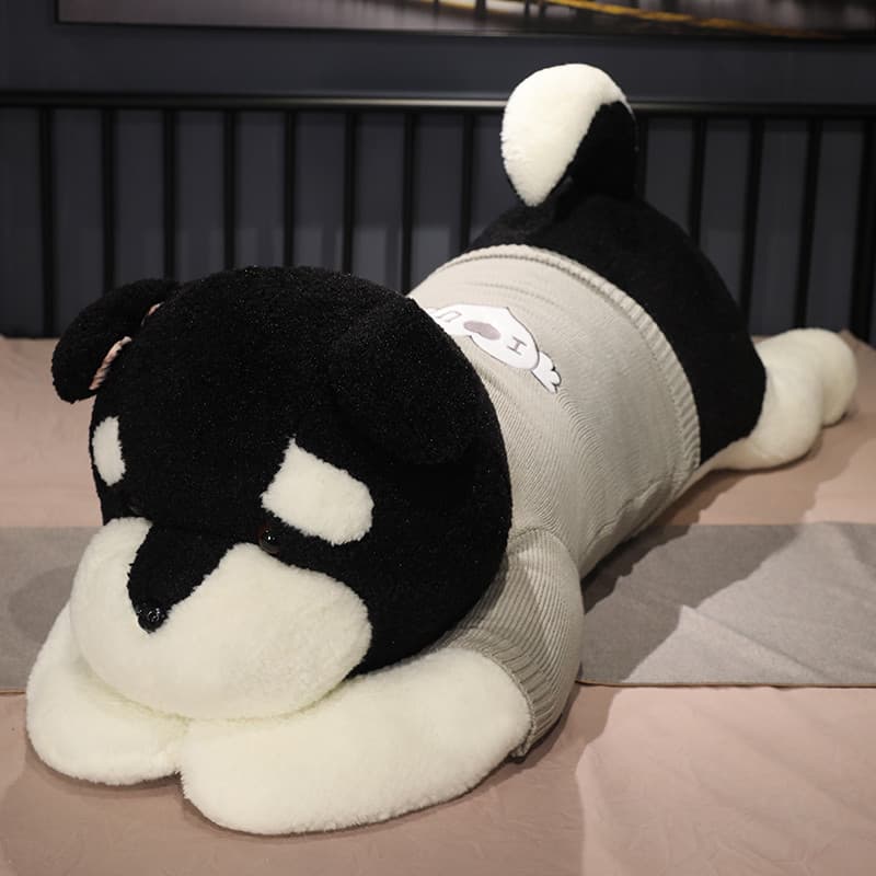 犬 ぬいぐるみ やすらぎの大きなシュナウザーぬいぐるみ