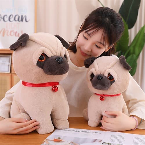 犬 ぬいぐるみ もちもちパグの癒しぬいぐるみ