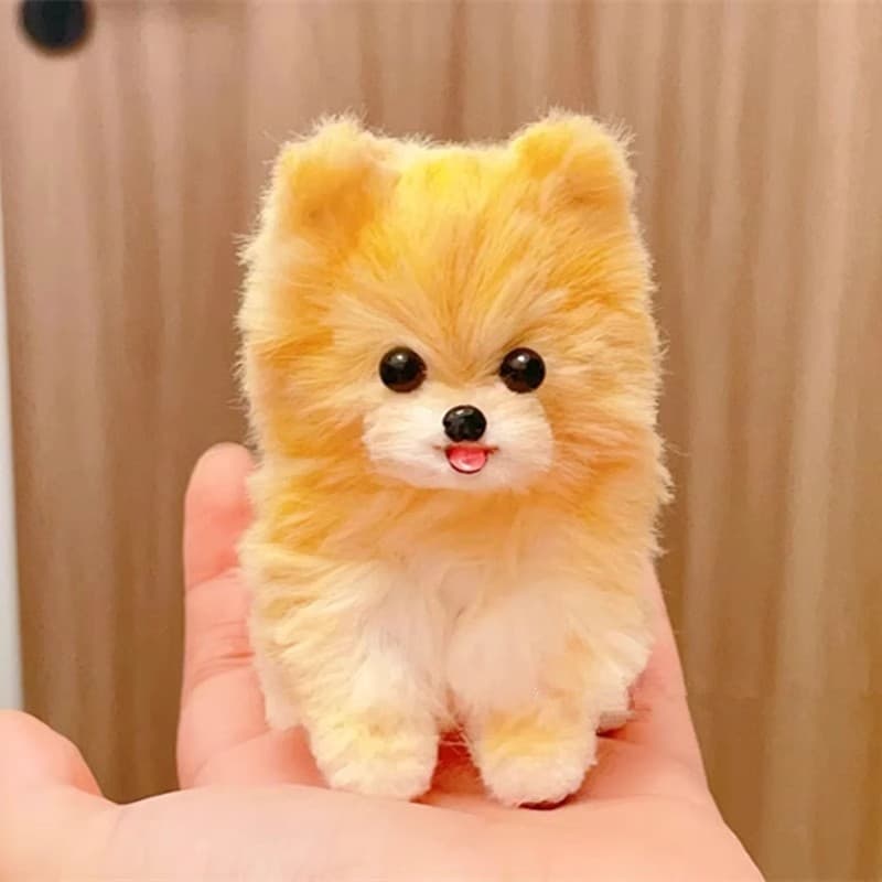 犬 ぬいぐるみ 犬 ぬいぐるみ ふわもふポメラニアン手のひらサイズ