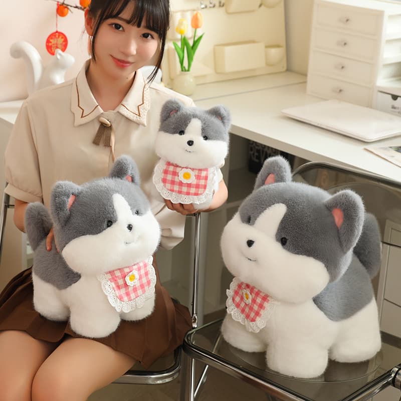 犬 ぬいぐるみ もこもこ笑顔の癒しぬいぐるみ