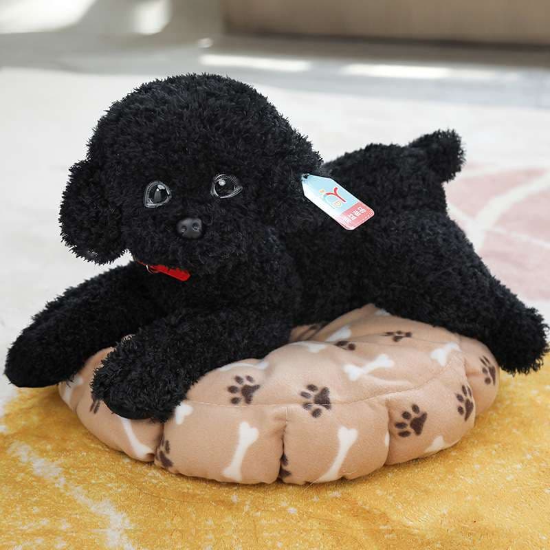 犬 ぬいぐるみ もふもふトイプードルのおやすみぬいぐるみ