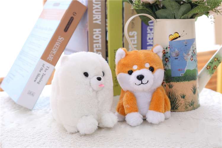 犬 ぬいぐるみ もふもふ柴犬とポメラニアン ぬいぐるみ