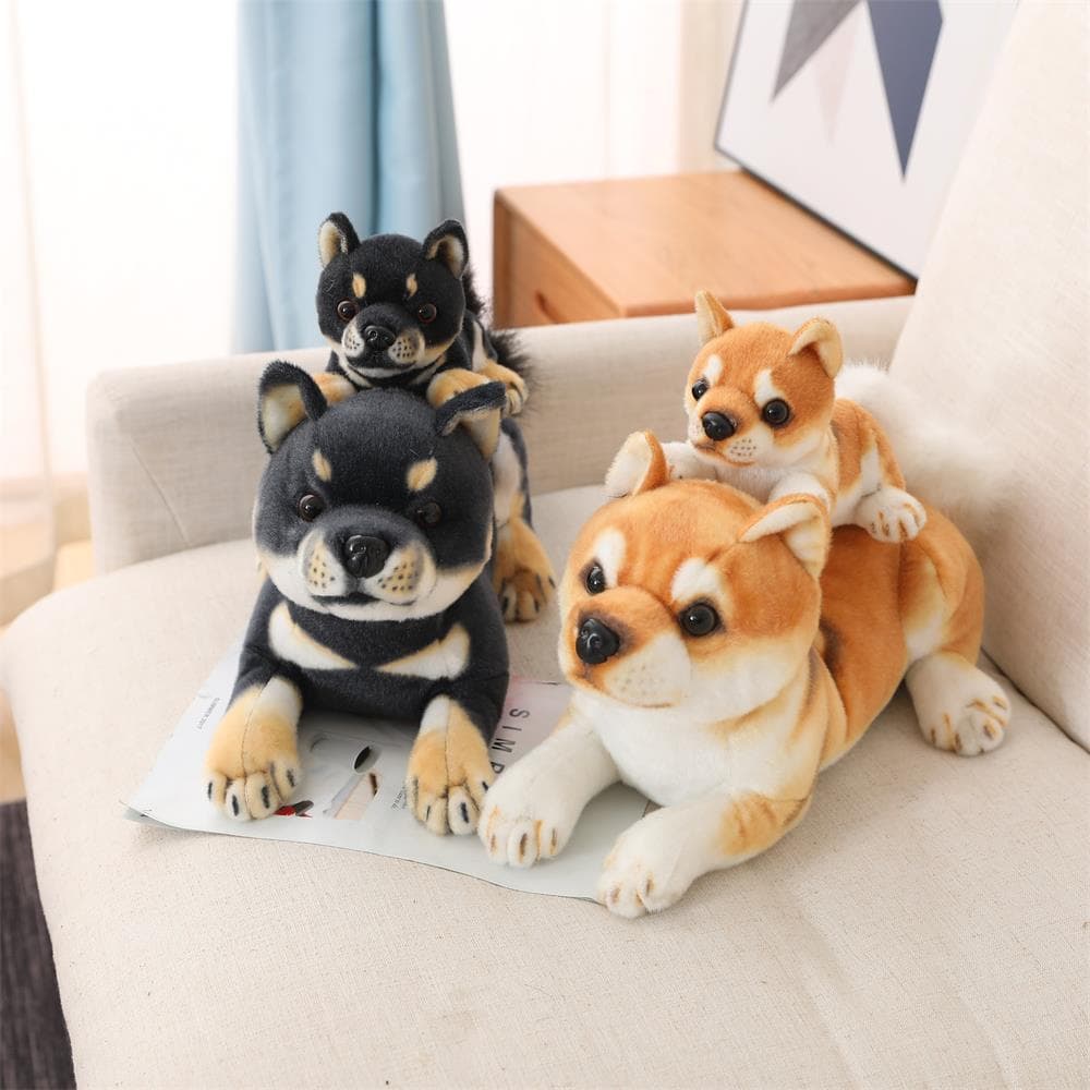 リアル柴犬親子ペアぬいぐるみセット