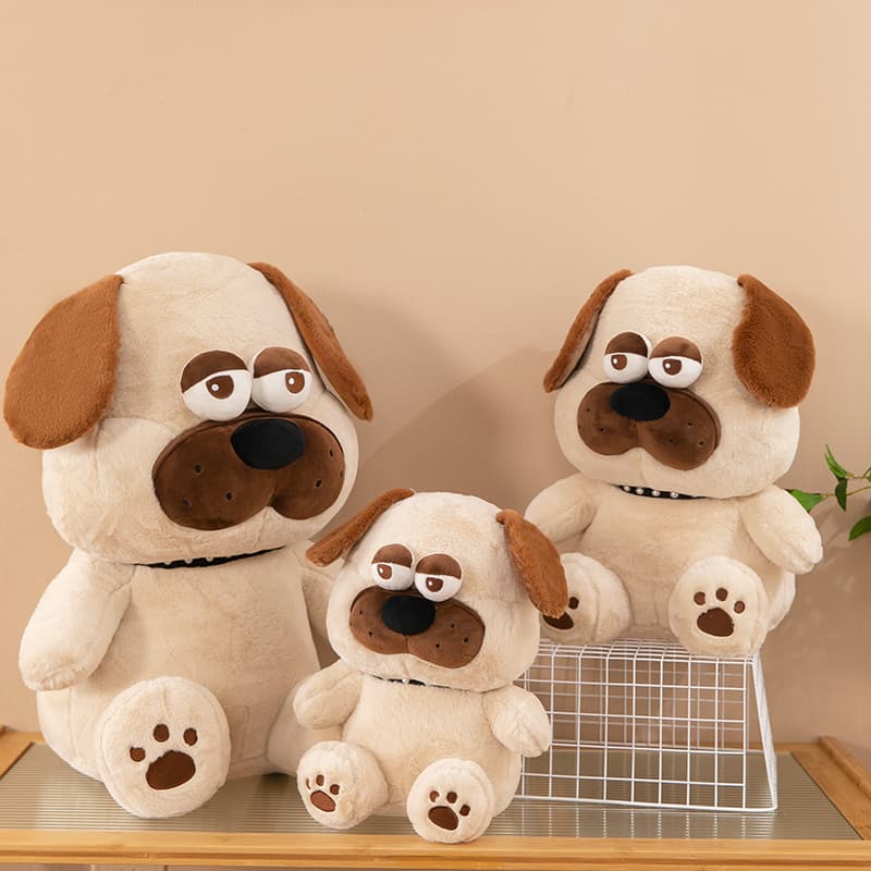 犬 ぬいぐるみ だらけん眠いパグぬいぐるみ