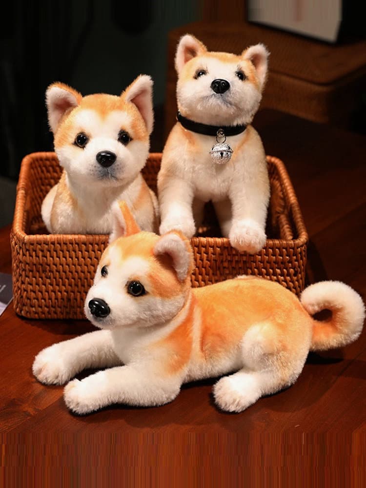 犬 ぬいぐるみ 本物そっくり立ち姿柴犬ぬいぐるみ