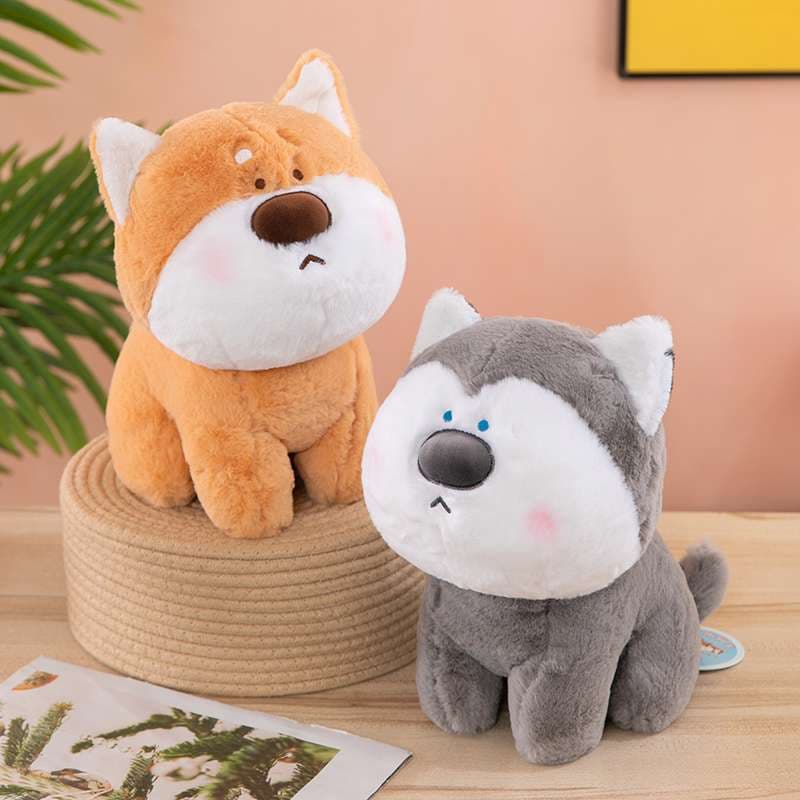 犬 ぬいぐるみ もちもち癒し柴犬ぬいぐるみ