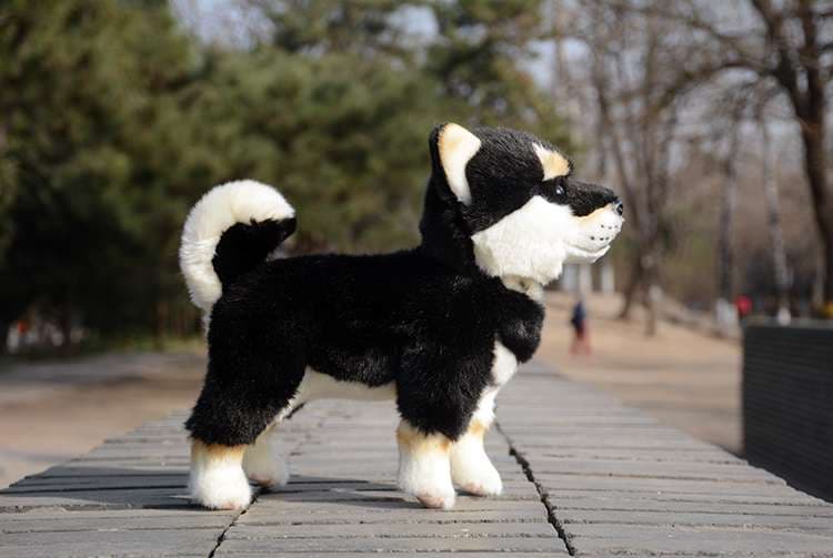 犬 ぬいぐるみ もふもふ柴犬の癒やしぬいぐるみ