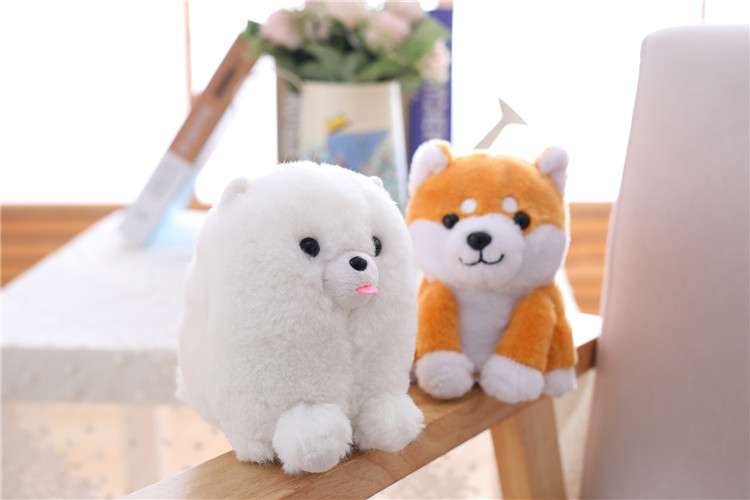犬 ぬいぐるみ もふもふ柴犬とポメラニアン ぬいぐるみ