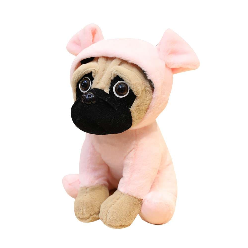 犬 ぬいぐるみ おすわりパグの着ぐるみぬいぐるみ